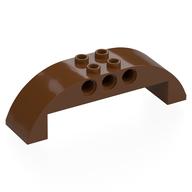 Brick Curved 2 x 8 x 2 Double (Reddish Brown)