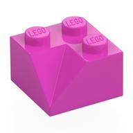 Brick Sloped 45° 2 x 2 Double Concave (Dark Pink)