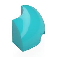 Brick Round Corner 2 x 2 x 1 (Medium Azure)