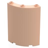 Panel 4 x 4 x 6 Quarter Cylinder (Light Nougat)