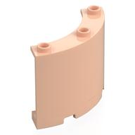 Panel 4 x 4 x 3 Quarter Cylinder (Light Nougat)