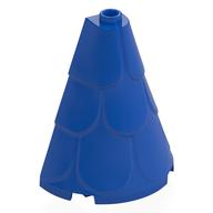Tower Roof 2 x 4 x 4 Half Cone Shaped with Roof Tiles (Blue)
