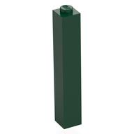 Brick 1 x 1 x 5 with Solid Stud (Dark Green)