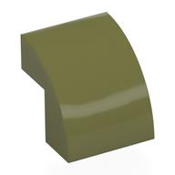 Brick Curved 2 x 2 x 1 2/3 (Olive Green)