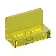 Panel 1 x 2 x 1 [Rounded Corners] (Trans-Yellow)