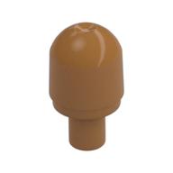 Light Cover with Internal Bar / Bionicle Barraki Eye with Hole in Bar (Medium Nougat)