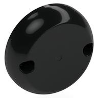 Dome Hemisphere 7 x 7 with 2 Pin Holes [Plain] (Black)