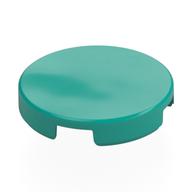 Tile Round 2 x 2 with Bottom Stud Holder (Dark Turquoise)