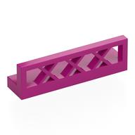 Fence Lattice 1 x 4 x 1 (Magenta)