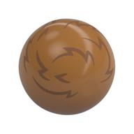 Technic Ball Joint with Dark Brown Fur (Tribble) Print (Medium Nougat)