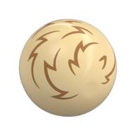 Technic Ball Joint with Medium Nougat Fur (Tribble) Print (Tan)