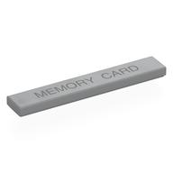 Tile 1 x 6 with Dark Bluish Grey 'MEMORY CARD' Print (Light Bluish Gray)