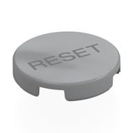 Tile Round 2 x 2 with Dark Bluish Grey 'RESET' Print (Light Bluish Gray)