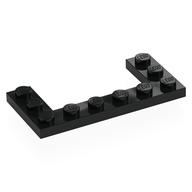 Plate 3 x 6 with 2 x 4 Cutout (Black)