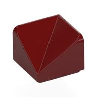 Brick Sloped 30° 1 x 1 x 2/3 Double Concave (Dark Red)