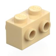 Brick Special 1 x 2 with Studs on 2 Sides (Tan)