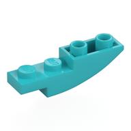 Brick Curved Inverted 4 x 1 (Medium Azure)