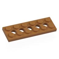 Technic Plate 2 x 6 [5 Holes] (Medium Nougat)