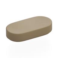 Tile Round 1 x 2 (Dark Tan)