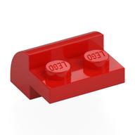 Brick Curved 2 x 2 with 1 x 2 Cutouts (Red)