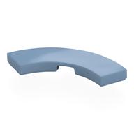 Tile 3 x 3 Curved, Macaroni (Sand Blue)