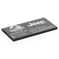 Tile 4 x 8 with Jurassic Park Logo, 'JEEP', 'Jurassic Park staff Jeep', Stats Print (Black)
