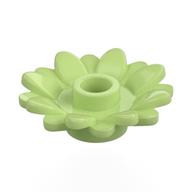 Plant, Sunflower 2 x 2 with 16 Petals (Yellowish Green)