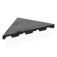 Tile 45° Cut 4 x 4 (Triangle) (Black)