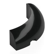 Brick Round Corner 4 x 4 x 1 (Black)