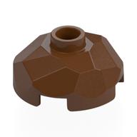 Rock Boulder 2 x 2 x 2/3, Top (Reddish Brown)