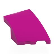 Brick Wedged, Curved 3 x 2 with Stud Notch Right (Magenta)