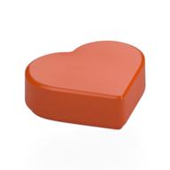 Tile 1 x 1 Heart (Reddish Orange)