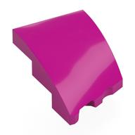 Brick Wedged, Curved 3 x 2 with Stud Notch Left (Magenta)
