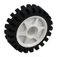 Wheel Rim 24 x 7 with Black Tyre (White)