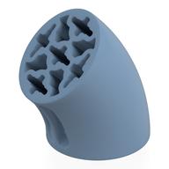 Brick Round 3 x 3 D. Tube with 45° Elbow and Axle Holes (Crossholes) at Each End (Sand Blue)