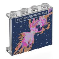 Panel 1 x 4 x 3 with 'The Butterfly Nebula' Print (Trans-Clear)
