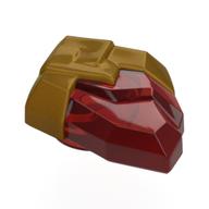 Rock, Jewel in Pearl Gold Holder Pattern (Trans-Red)