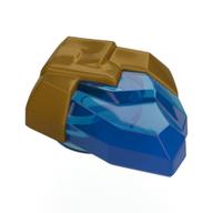 Rock, Jewel in Pearl Gold Holder Pattern (Trans-Dark Blue)