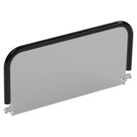 Windscreen 9 x 5 with Black Double Curved Bar Pattern (Trans-Clear)