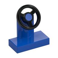Steering Stand 1 x 2 with Black Steering Wheel (Blue)