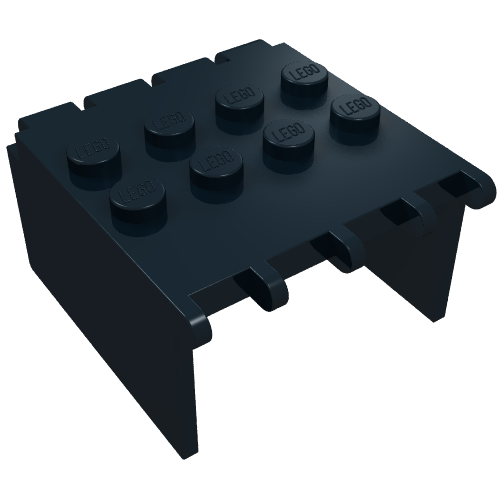 Windscreen 4 x 4 x 2 Canopy Extender, Hinge (Black)