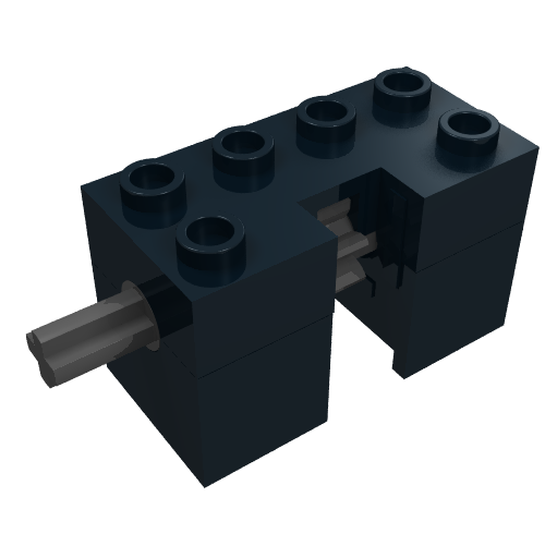 Technic Rack Winder [Complete Assembly] (Black)