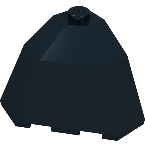 Brick Wedged, Sloped 3 x 3 x 2 Facet Top (Black)