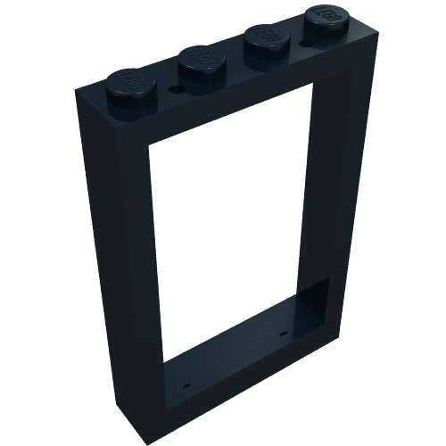 Window 1 x 4 x 5 with Solid Studs (Black)