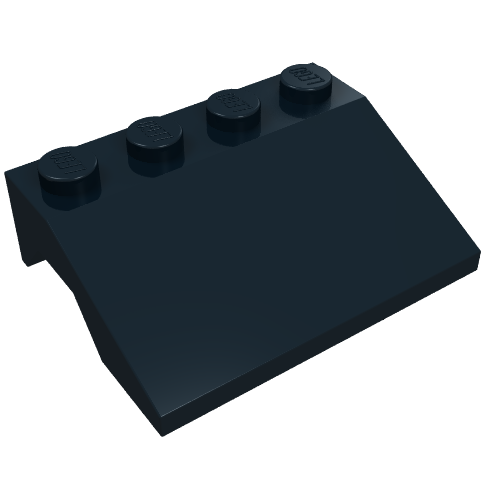 Wheel Arch, Mudguard, Slope 3 x 4 (Black)