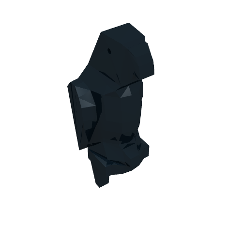 Animal, Bird, Parrot [Plain] (Black)