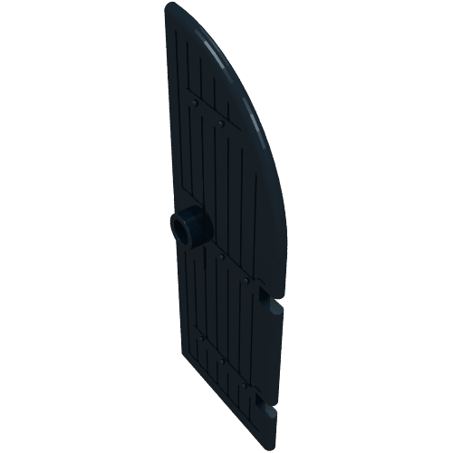 Door, Gate 1 x 3 x 6 Curved Top (Black)