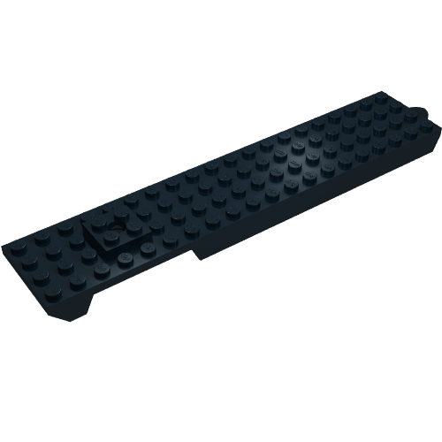 Vehicle Base, Monorail 4 x 20 (Black)