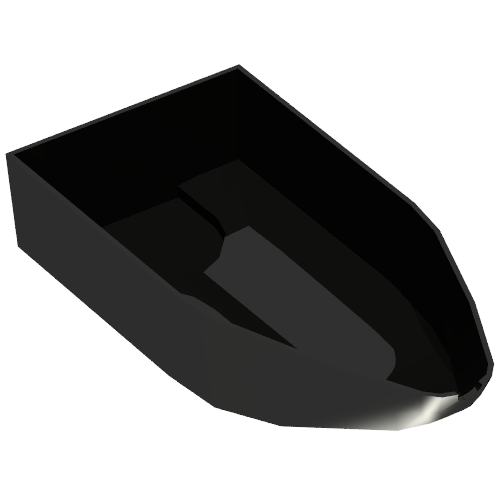Boat Hull 8 x 16 x 3 (Black)