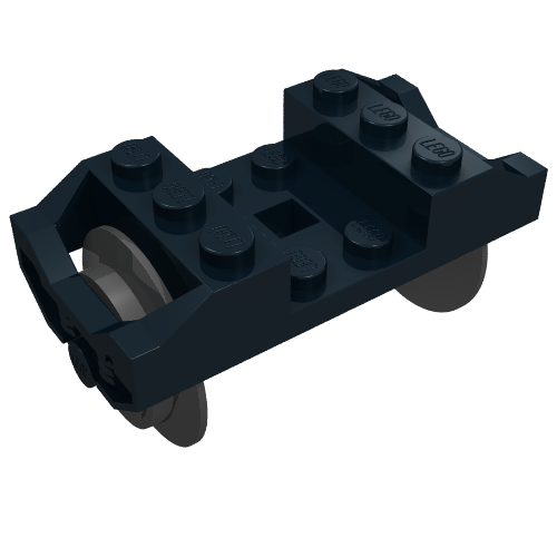 Wheel Holder, Train with Wheels, RC [Complete Assembly] (Black)